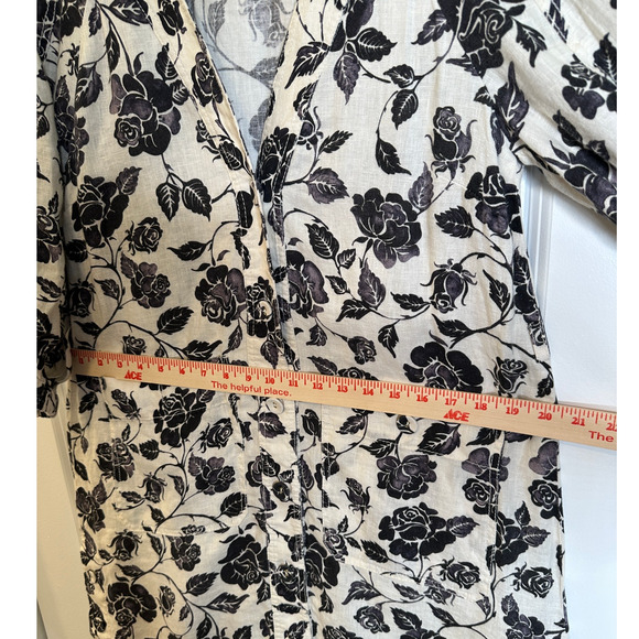 NEW Zimmermann S The Lovestruck $795 Floral 100% LINEN Midi Dress Puff Sleeve 4 - Picture 9 of 13